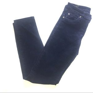 KUT FROM THE KLOTH NAVY BLUE CORDUROY PANTS SIZE 4